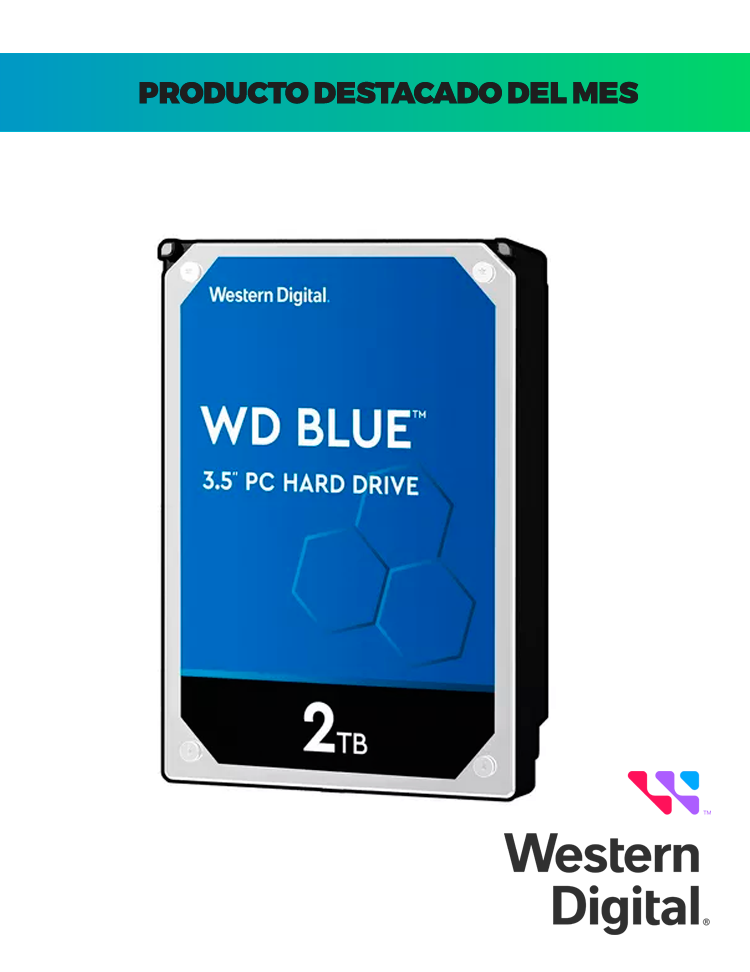 HDD 2T Western Digital D 3.5 BLUE 256MB