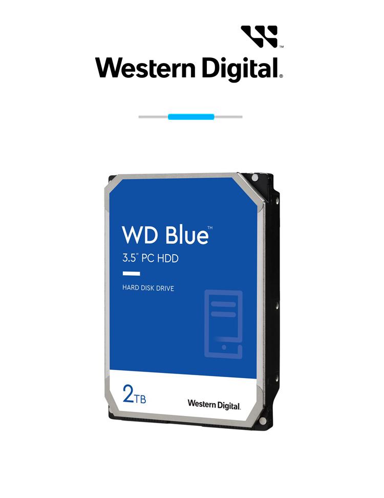 HDD 2T WESTERN DIGITAL 3.5 BLUE 256MB