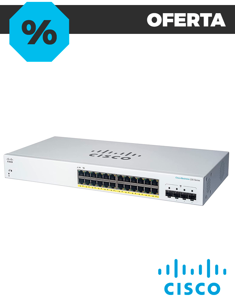Switch Cisco CBS220 24G 4X1G SFP
