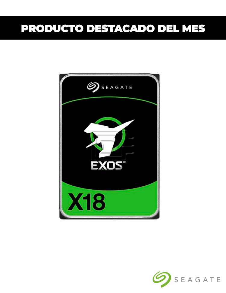 Disco Rígido 12T Seagate 3.5 EXOS X18 SAS