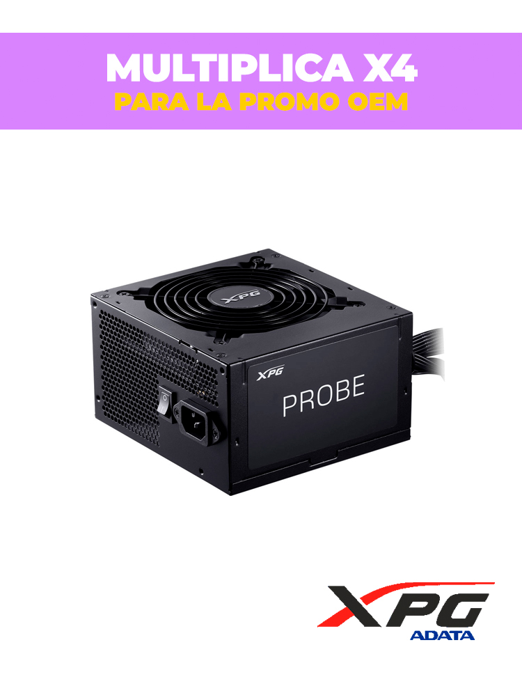FUENTE XPG PROBE NEGRO